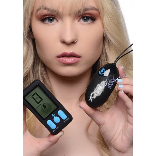 VIBRATING AND E-STIM SILICONE EGG + REMOTE CONTROL