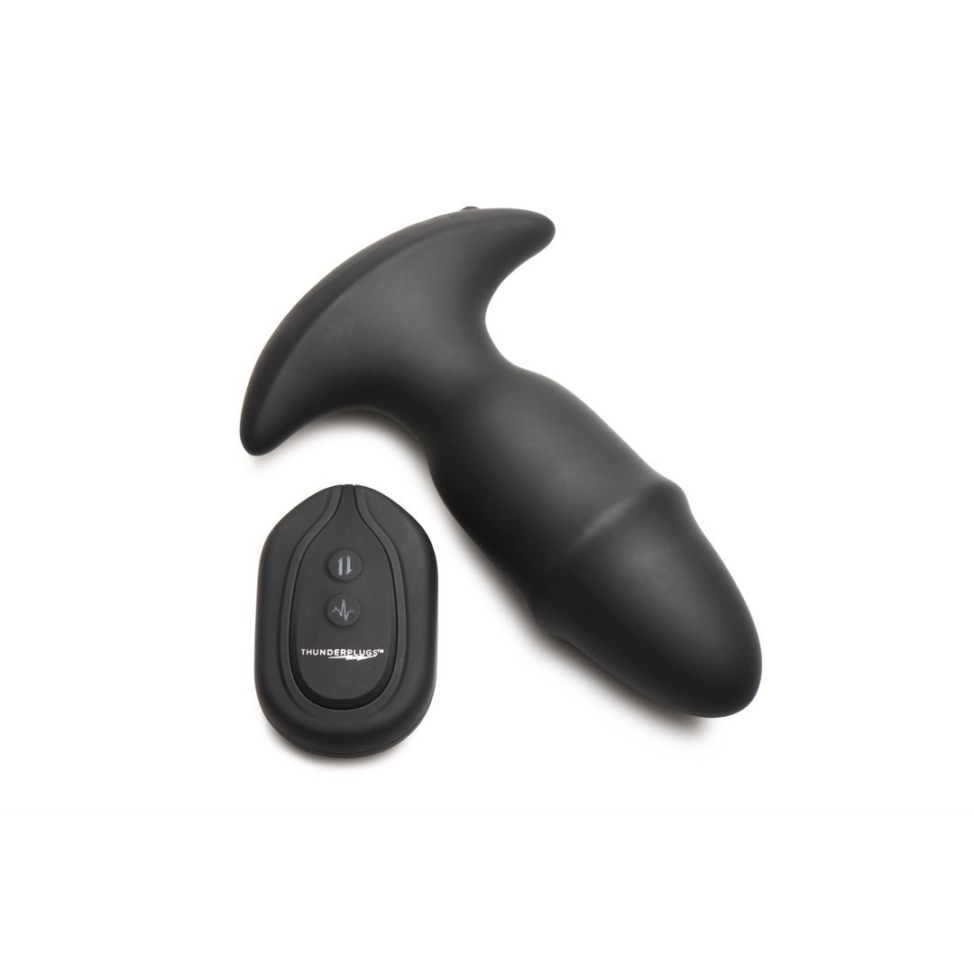 BUTT SLIDER - SLIDING RING SILICONE MISSILE PLUG - BLACK