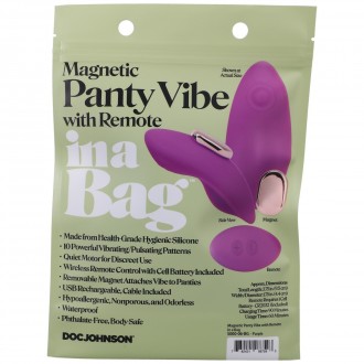 MAGNETIC PANTY VIBE WITH REMOTE - PURPLE