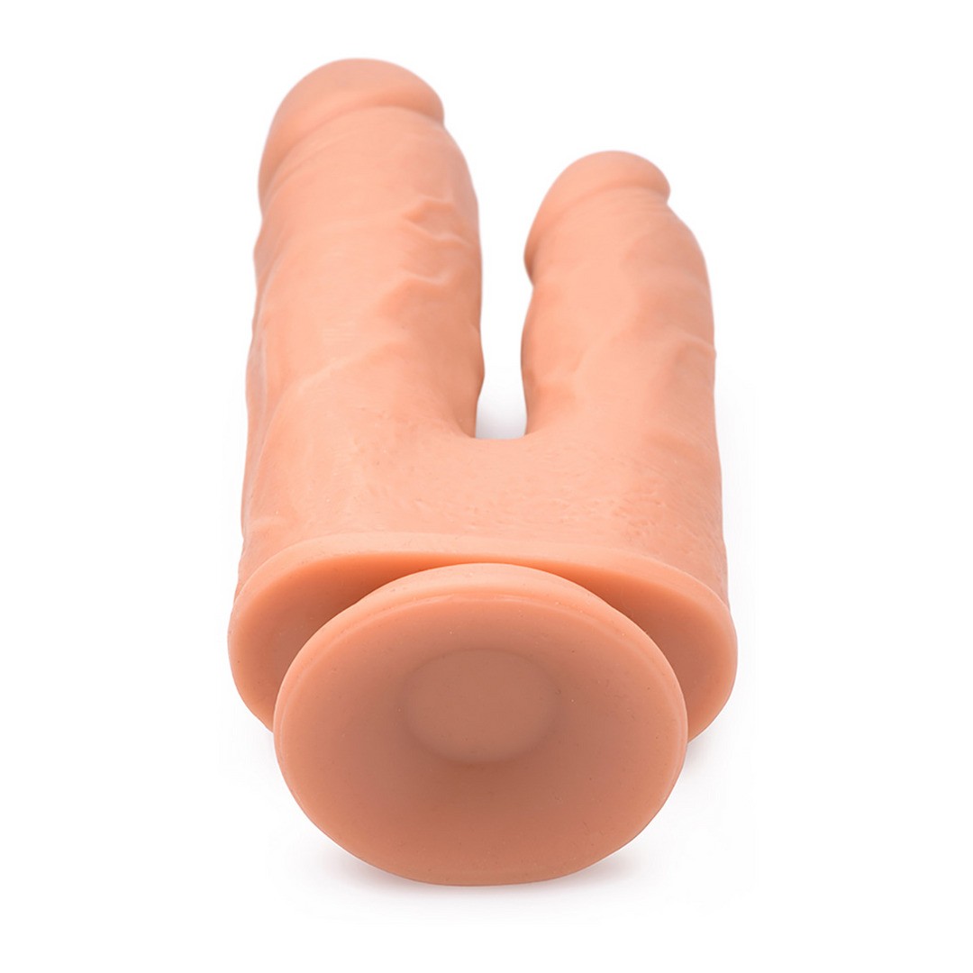 DOUBLE SHOT LIQUID SILICONE DOUBLE PENETRATION DILDO - 8 / 20,5 CM