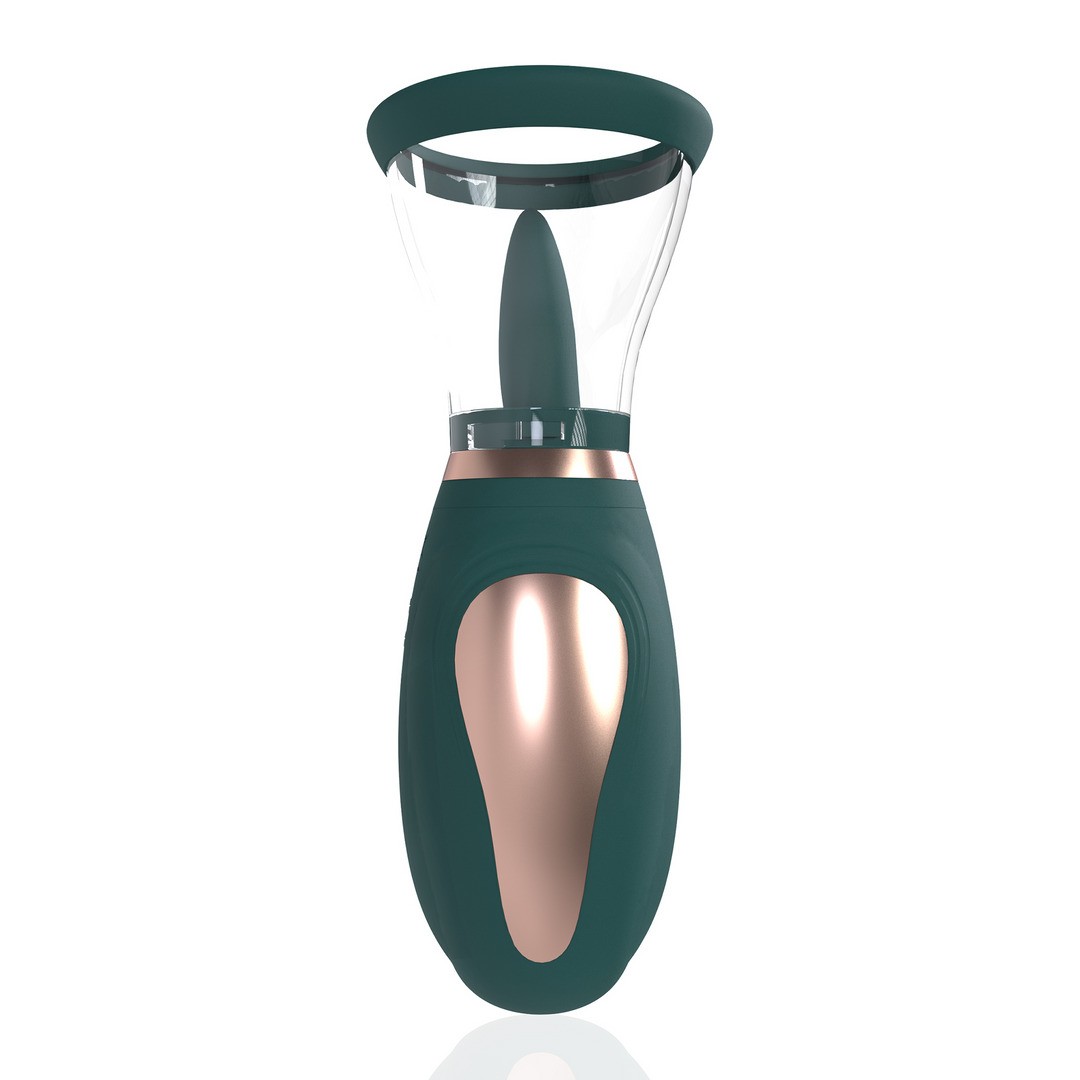 ENHANCE - RECHARGEABLE VULVA AND BREAST PUMP - FOREST GREEN