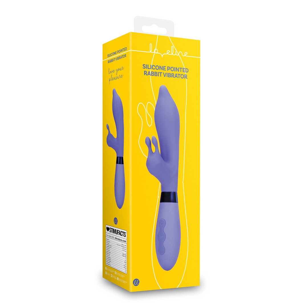 SILICONE POINTED RABBIT VIBRATOR - PROTANOPIA