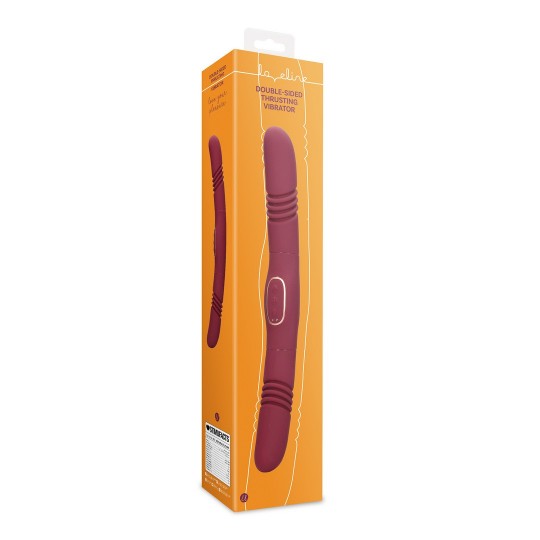 DOUBLE-SIDED THRUSTING VIBRATOR - MERLOT GRAPE