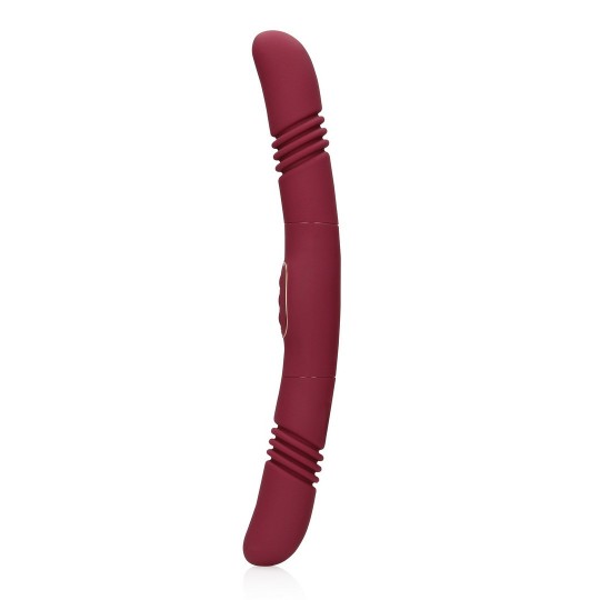 DOUBLE-SIDED THRUSTING VIBRATOR - MERLOT GRAPE