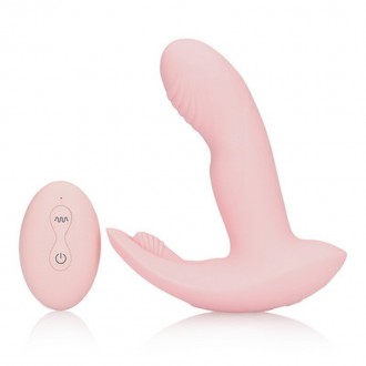 WEARABLE FINGERING MOTION VIBRATOR WITH REMOTE CONTROL - CHERRY CHIFFON