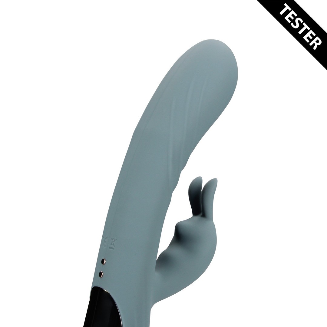 FINGERING MOTION RABBIT VIBRATOR - WEATHERVANE GREY - TESTER