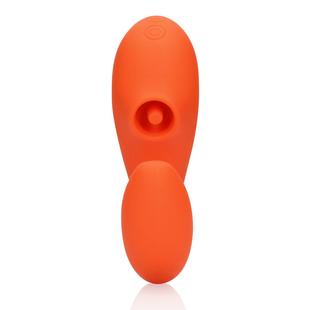 G-SPOT VIBRATOR WITH CLITORAL PULSE WAVE - UNTAMED ORANGE