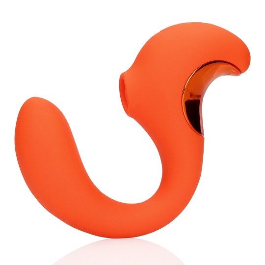 G-SPOT VIBRATOR WITH CLITORAL PULSE WAVE - UNTAMED ORANGE