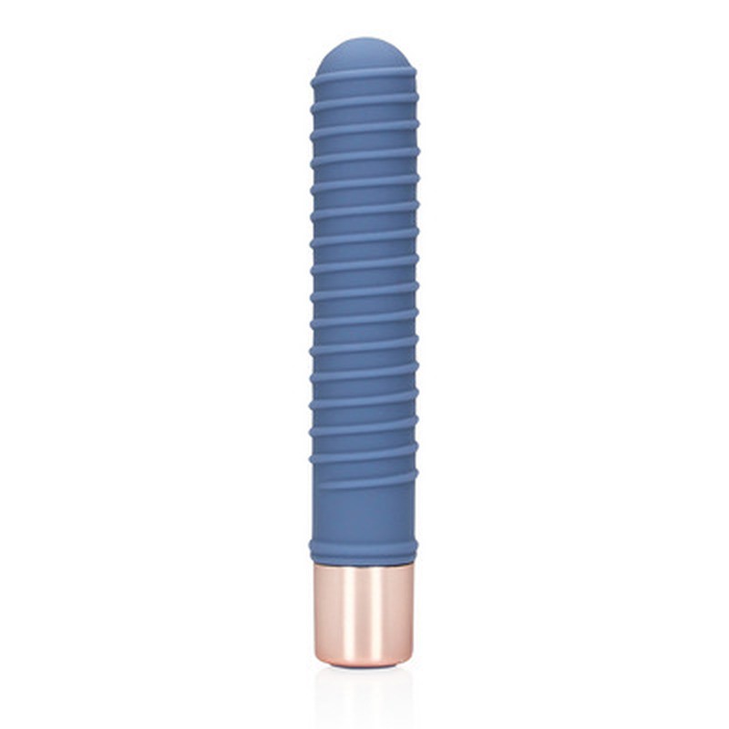 RIBBED MINI VIBRATOR - BLUE HORIZON