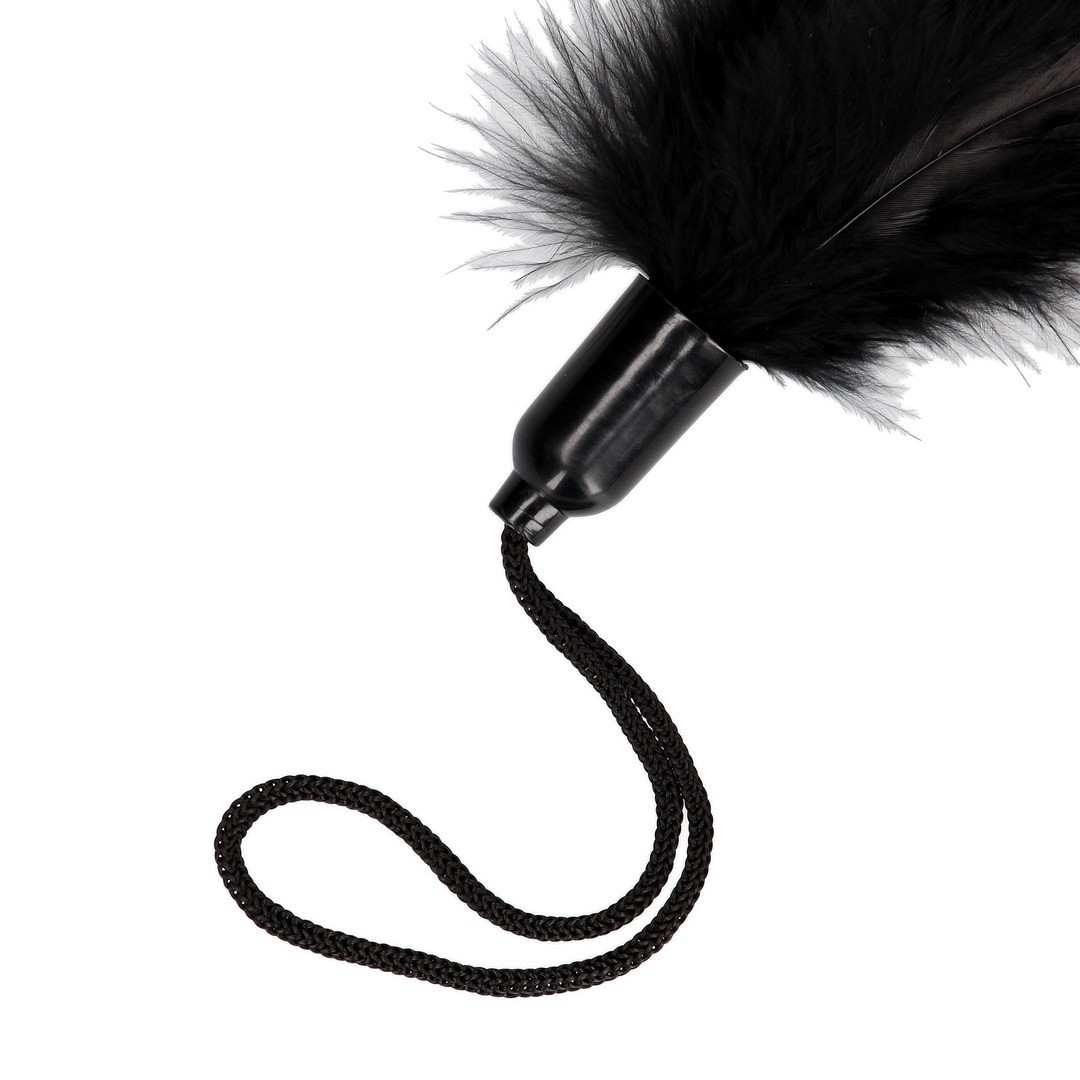 SMALL FEATHER TICKLER - BLACK