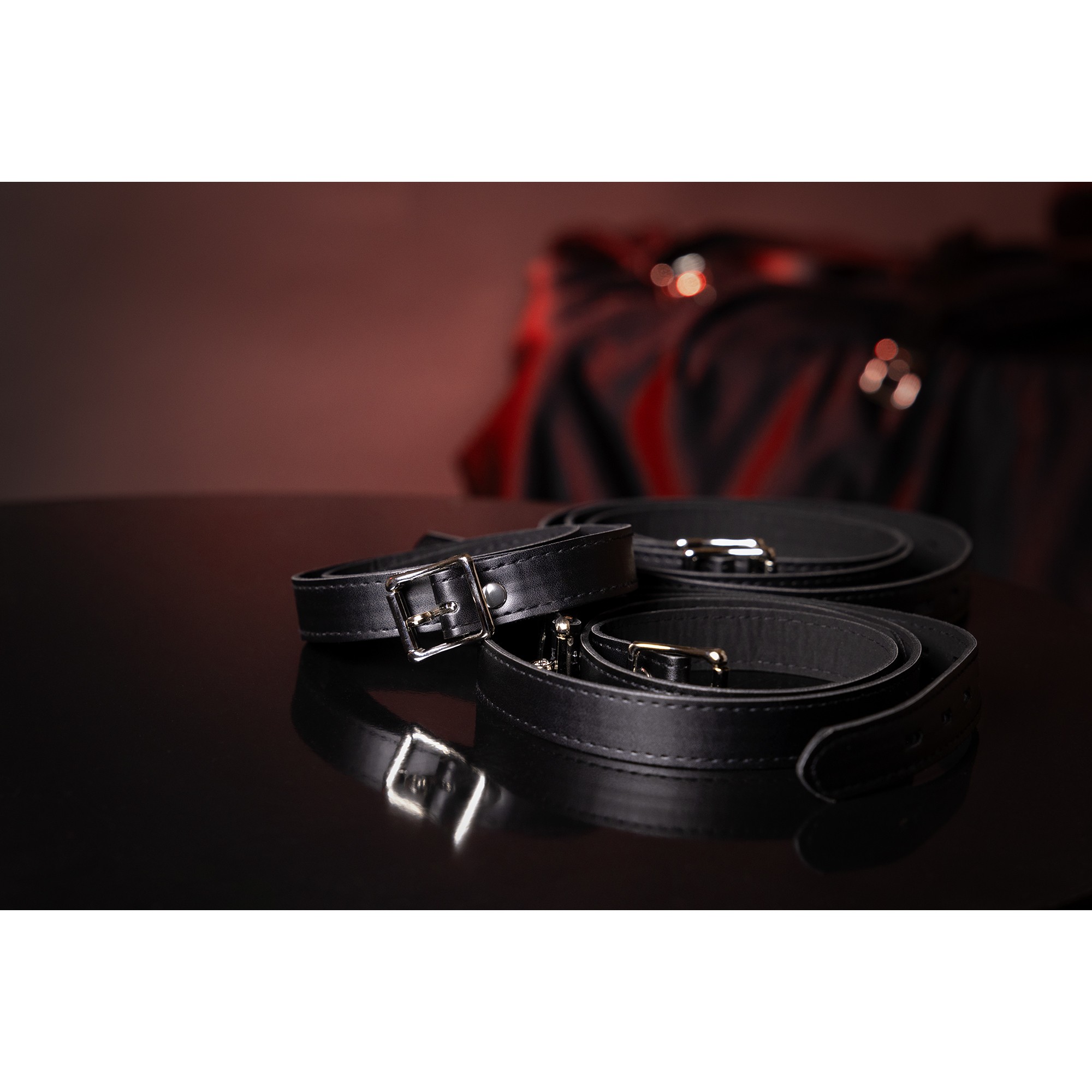 FULL BODY BONDAGE BELTS - BLACK