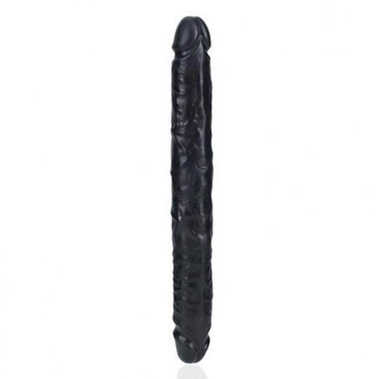 SLIM DOUBLE ENDED DONG 12 / 30,5 CM - BLACK