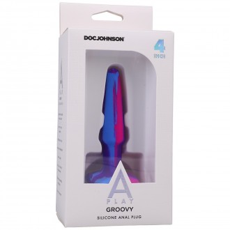 GROOVY - SILICONE ANAL PLUG - 4' / 10 CM