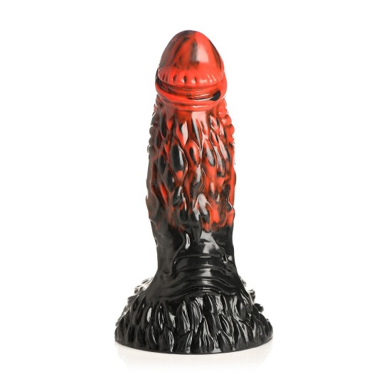 VULCAN - SILICONE DILDO - BLACK/RED