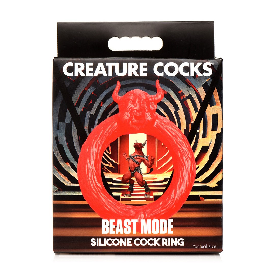 BEAST MODE - SILICONE COCK RING - RED