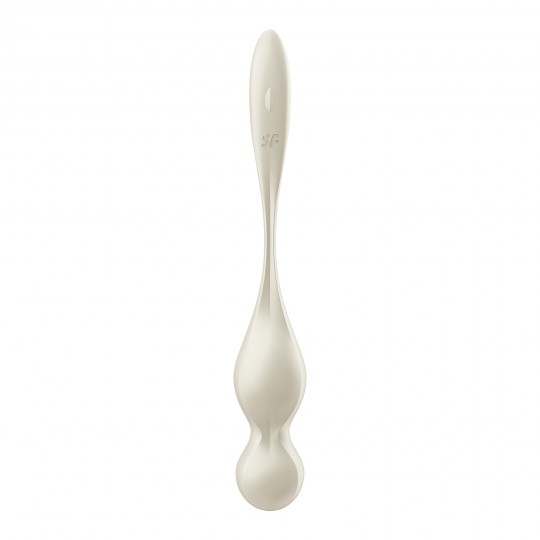 BOULES VAGINALES AVEC VIBRATION LOVE BIRDS 1 SATISFYER BLANC