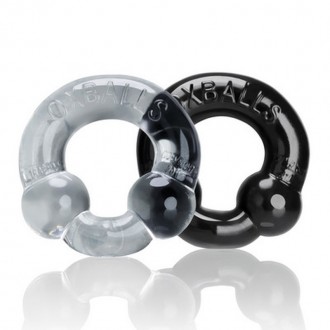 ULTRABALLS - 2-PACK NODULE PRESSURE COCKRINGS - BLACK / CLEAR