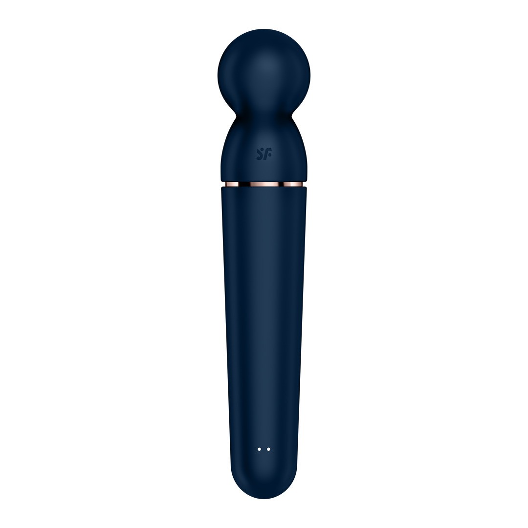 VARITA PLANET WAND-ER - WAND VIBRATOR - BLUE/ROSE GOLD SATISFYER