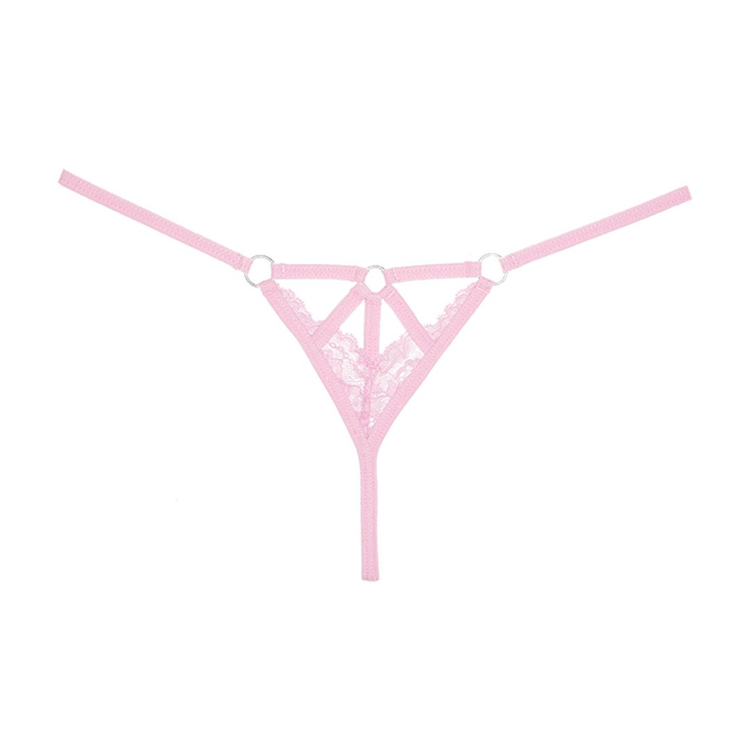 DO NOT DISTURB - LACE THONG - OS - PINK