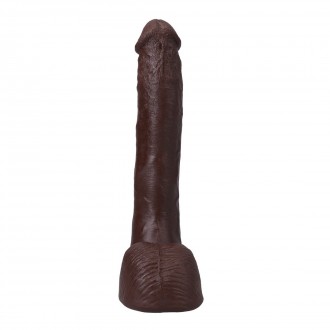 PRESSURE - REALISTIC ULTRASKYN DILDO - 10 / 25 CM - CHOCOLATE