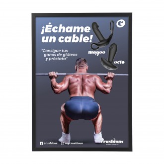 CADRE NOIRE AVEC POSTER OCTO + MAGOO 50 X 70 CM CRUSHIOUS ES