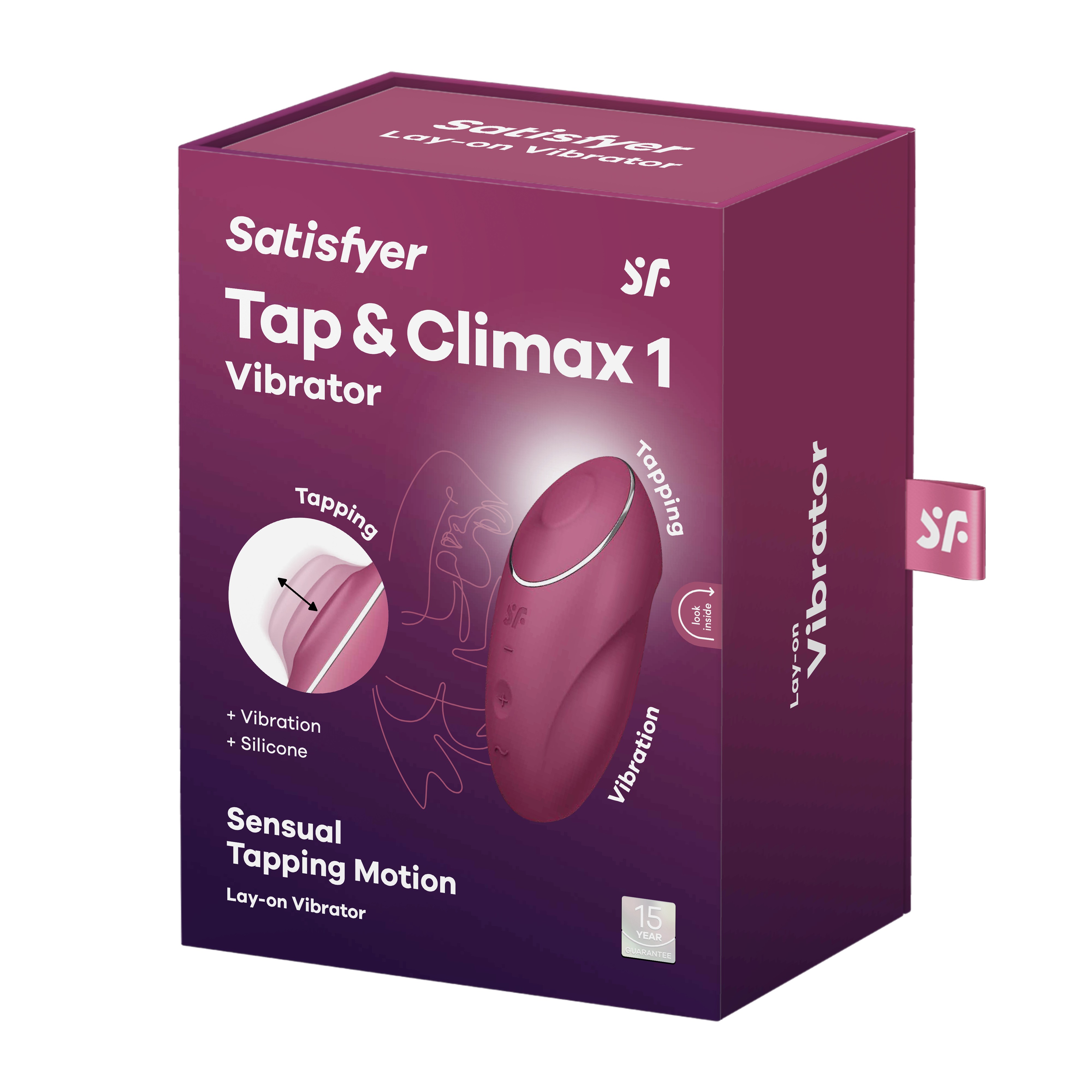 SATISFYER TAP &amp; CLIMAX 1 RED STIMULATOR