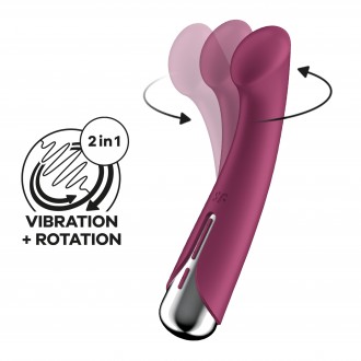 VIBRATEUR SPINNING G-SPOT 1 ROUGE SATISFYER