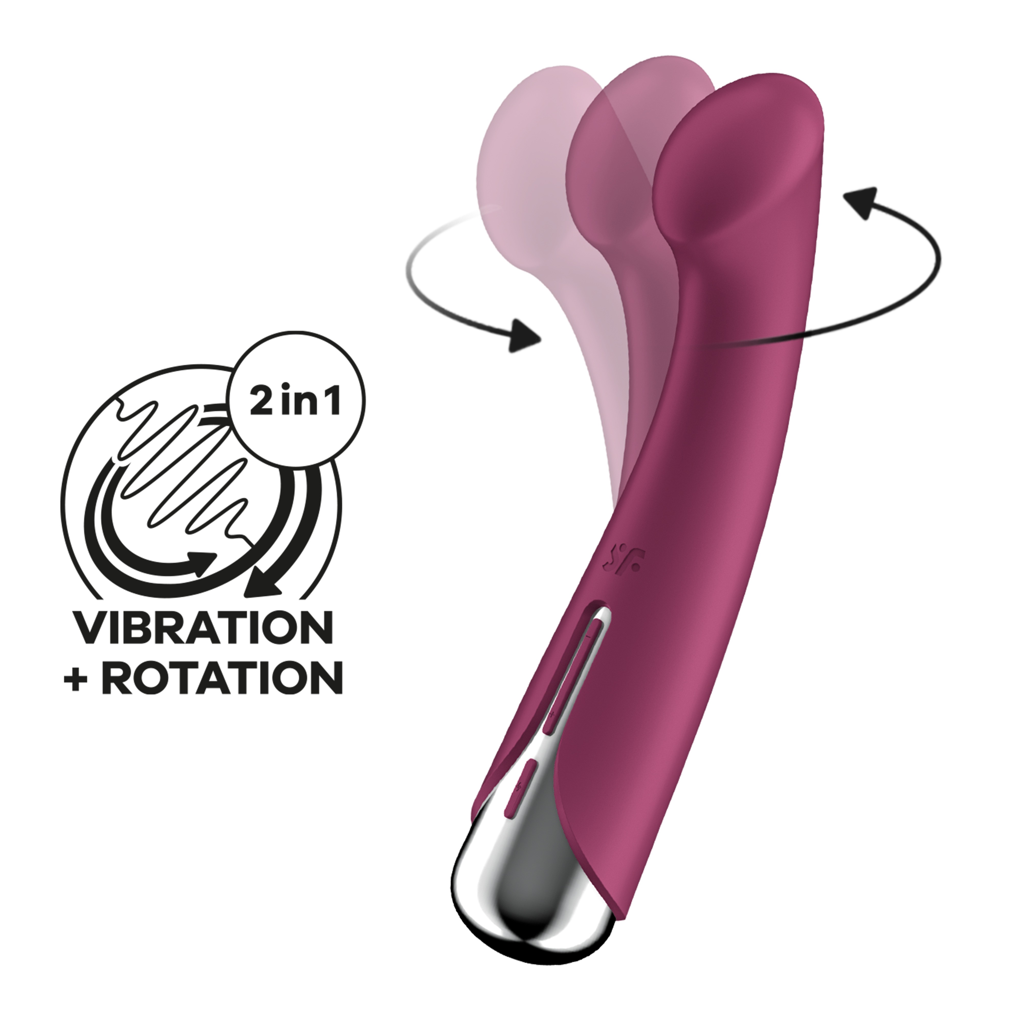 SATISFYER SPINNING G-SPOT 1 VIBRATOR RED