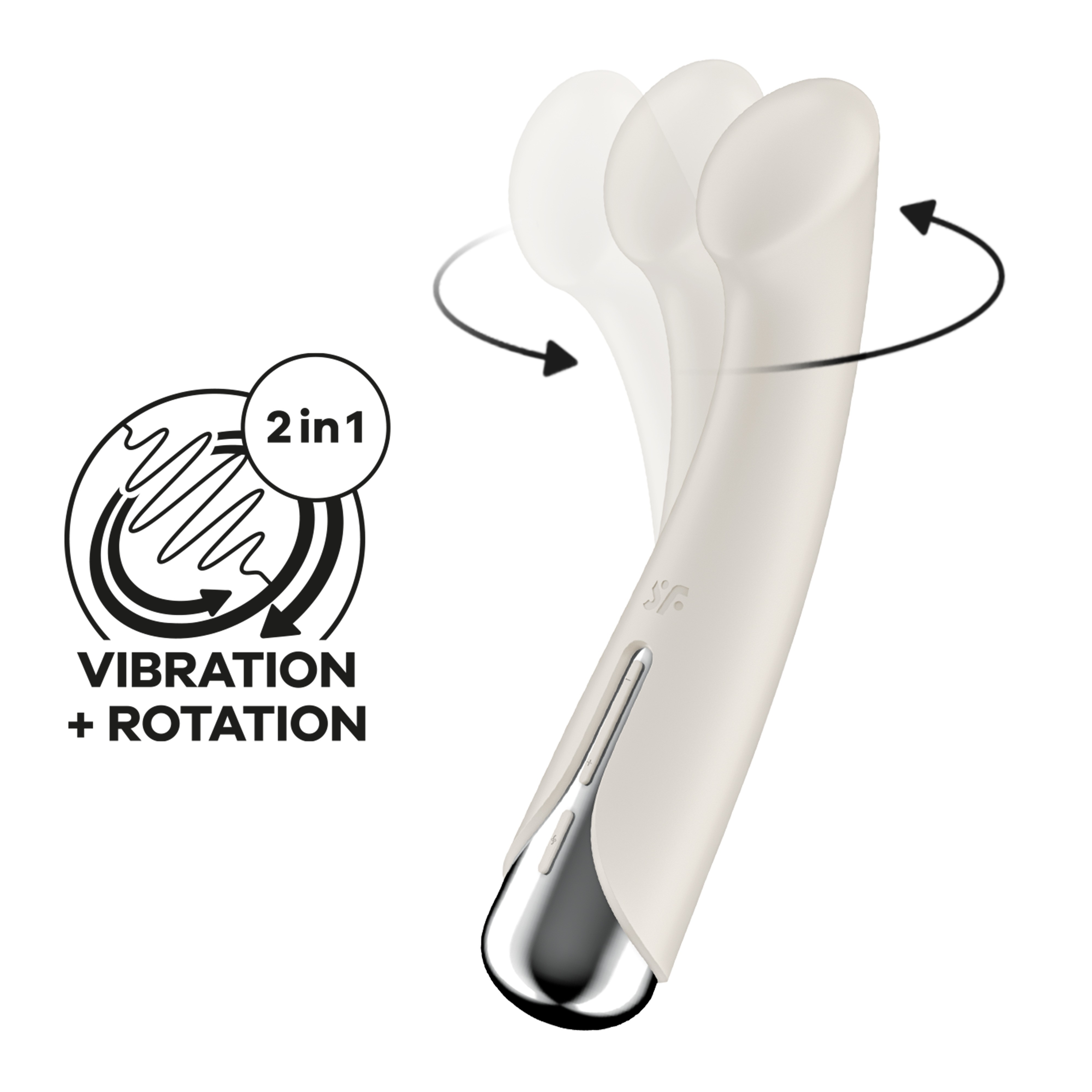 SATISFYER SPINNING G-SPOT 1 VIBRATOR BEIGE