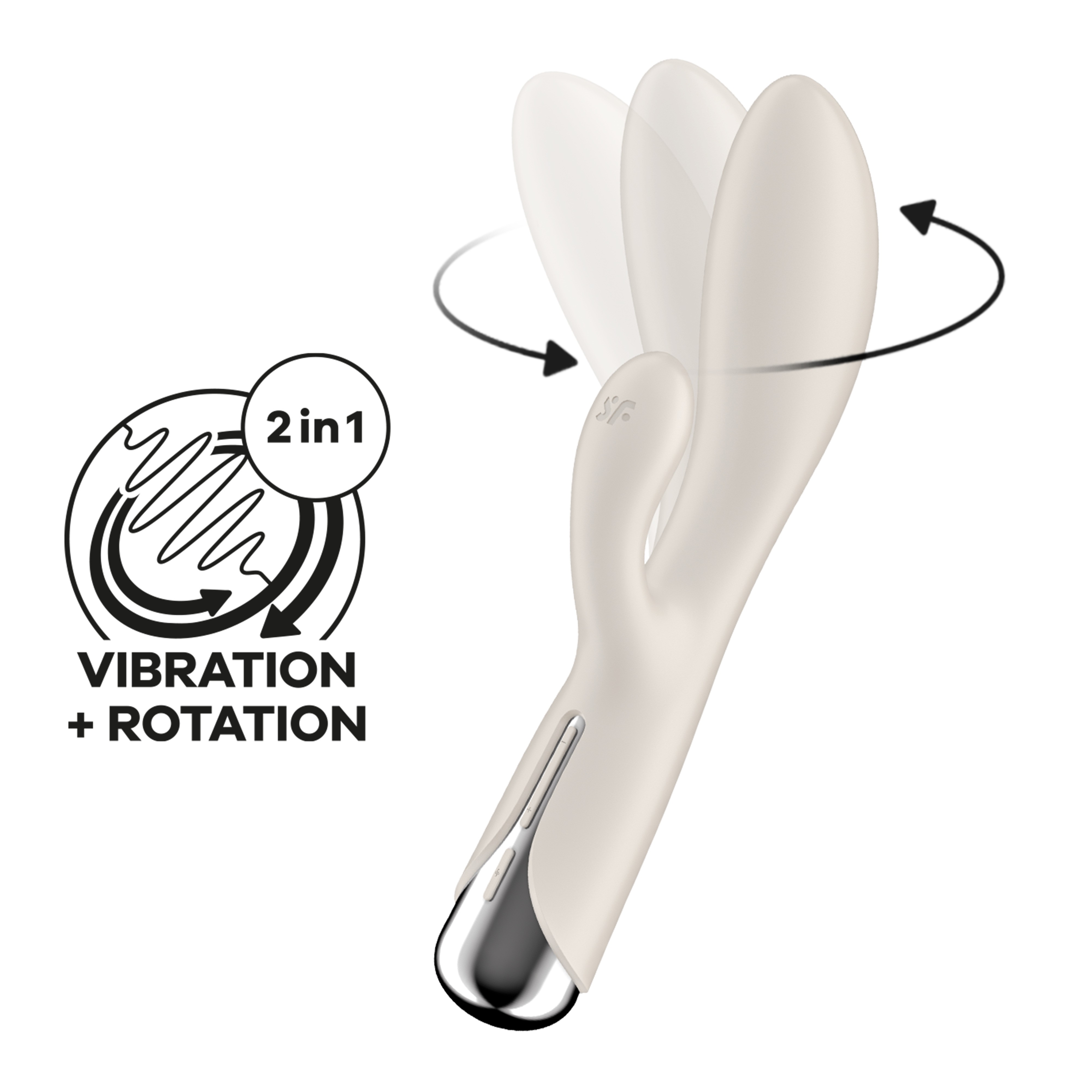 VIBRATEUR SPINNING RABBIT 1 BEIGE SATISFYER