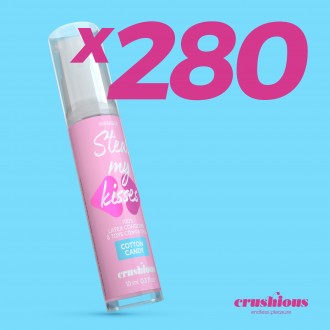 PACK DE 280 GEL LUBRICANTE STEAL MY KISSES DE SABOR ALGODÓN DE AZÚCAR CRUSHIOUS 10ML