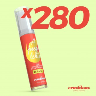 PACK DE 280 GELÉE LUBRIFIANTE A FUEGO LENTO AU EFFET DE CHALEUR CRUSHIOUS 10ML