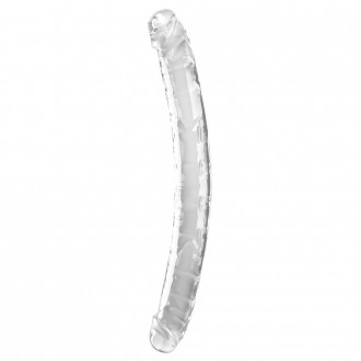 DILDO DOBLE 18" KING COCK CLEAR