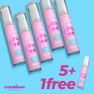5 + 1 FREE CRUSHIOUS STEAL MY KISSES COTTON CANDY FLAVOUR LUBRICANT GEL 10ML