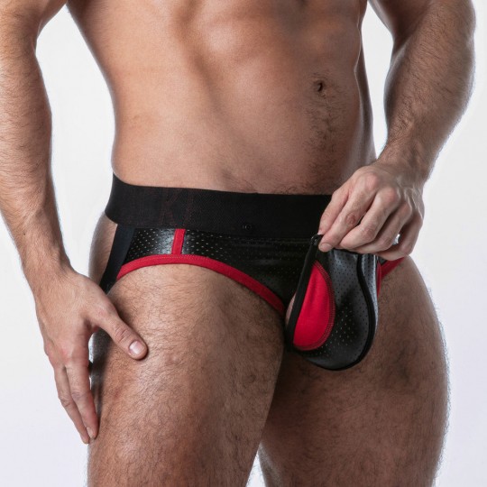 LOCKER GEAR OPEN ACCESS JOCK BRIEF RED