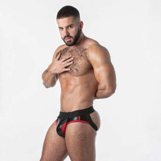 LOCKER GEAR OPEN ACCESS JOCK BRIEF RED