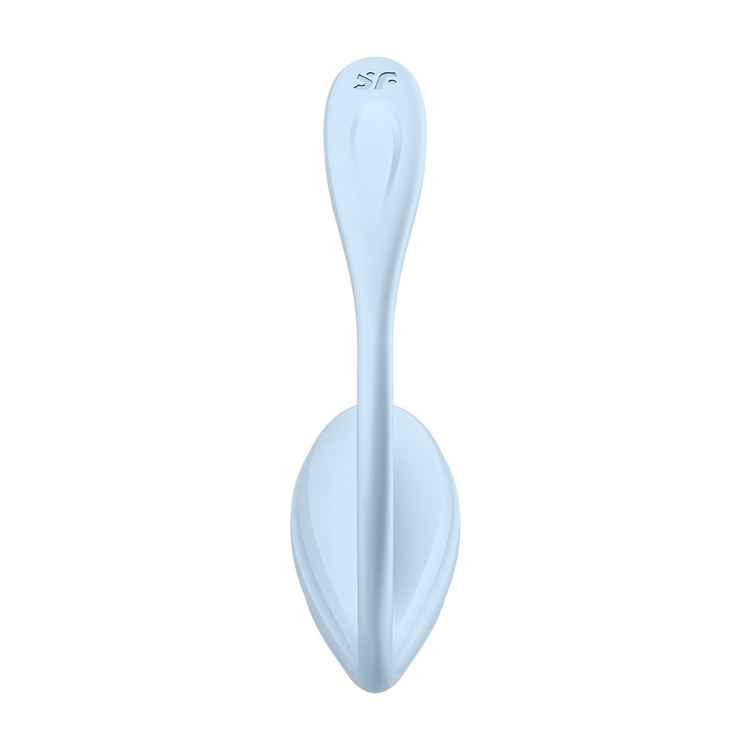 OVO SMOOTH PETAL CONNECT APP - WEARABLE COUPLE VIBRATOR - AZUL SATISFYER