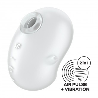 CUTIE GHOST - AIR PULSE VIBRATOR - WHITE