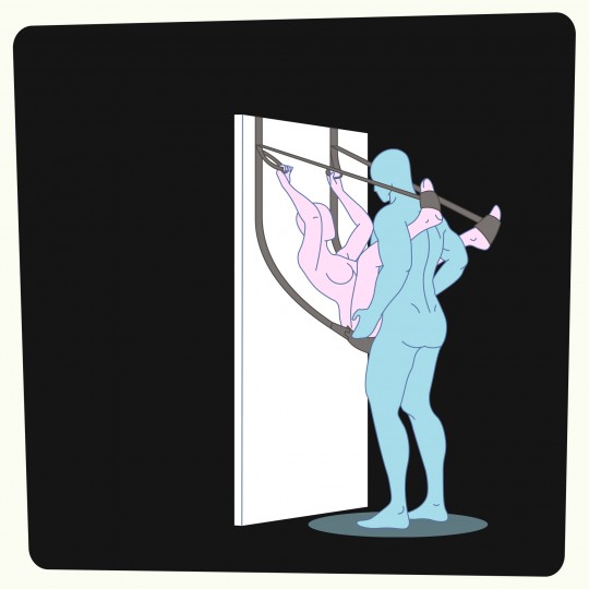 BASCULANTE PER PORTA DELUXE SEX DOOR SWING CRUSHIOUS