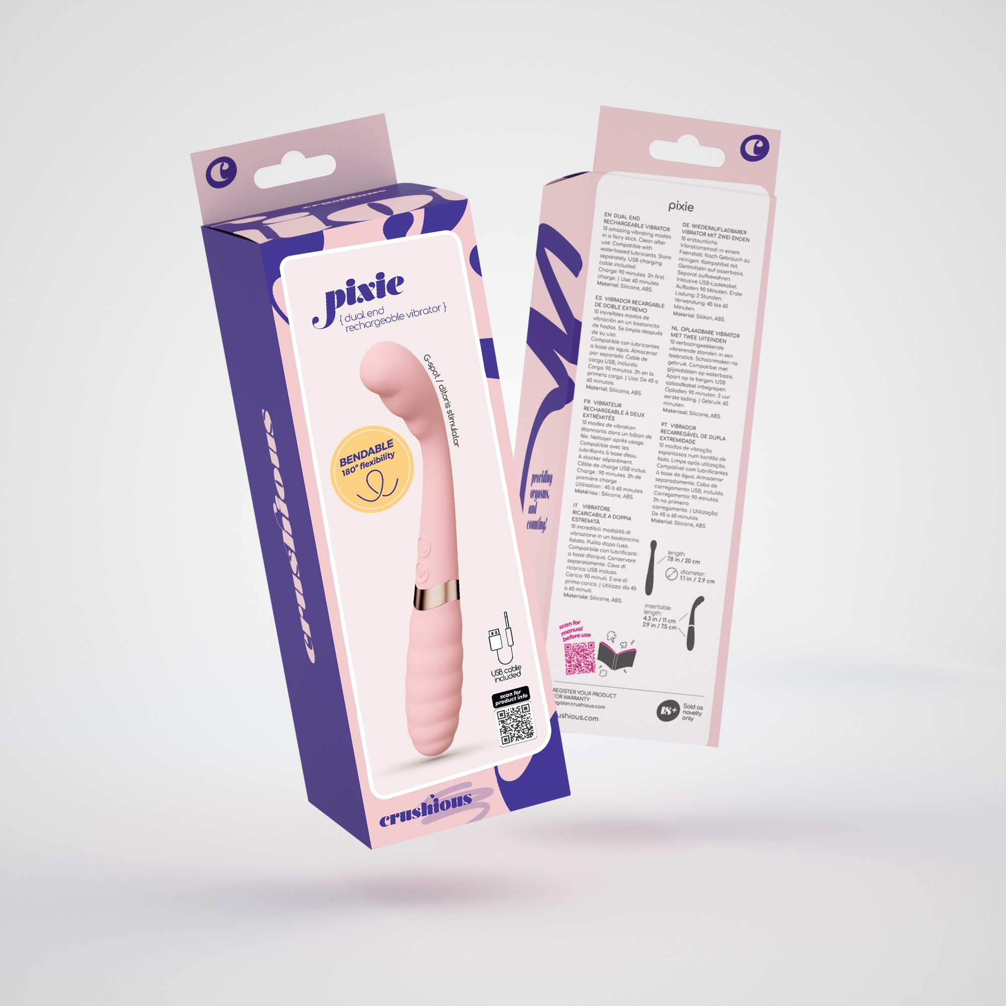 PIXIE VIBRADOR DOBLE CRUSHIOUS