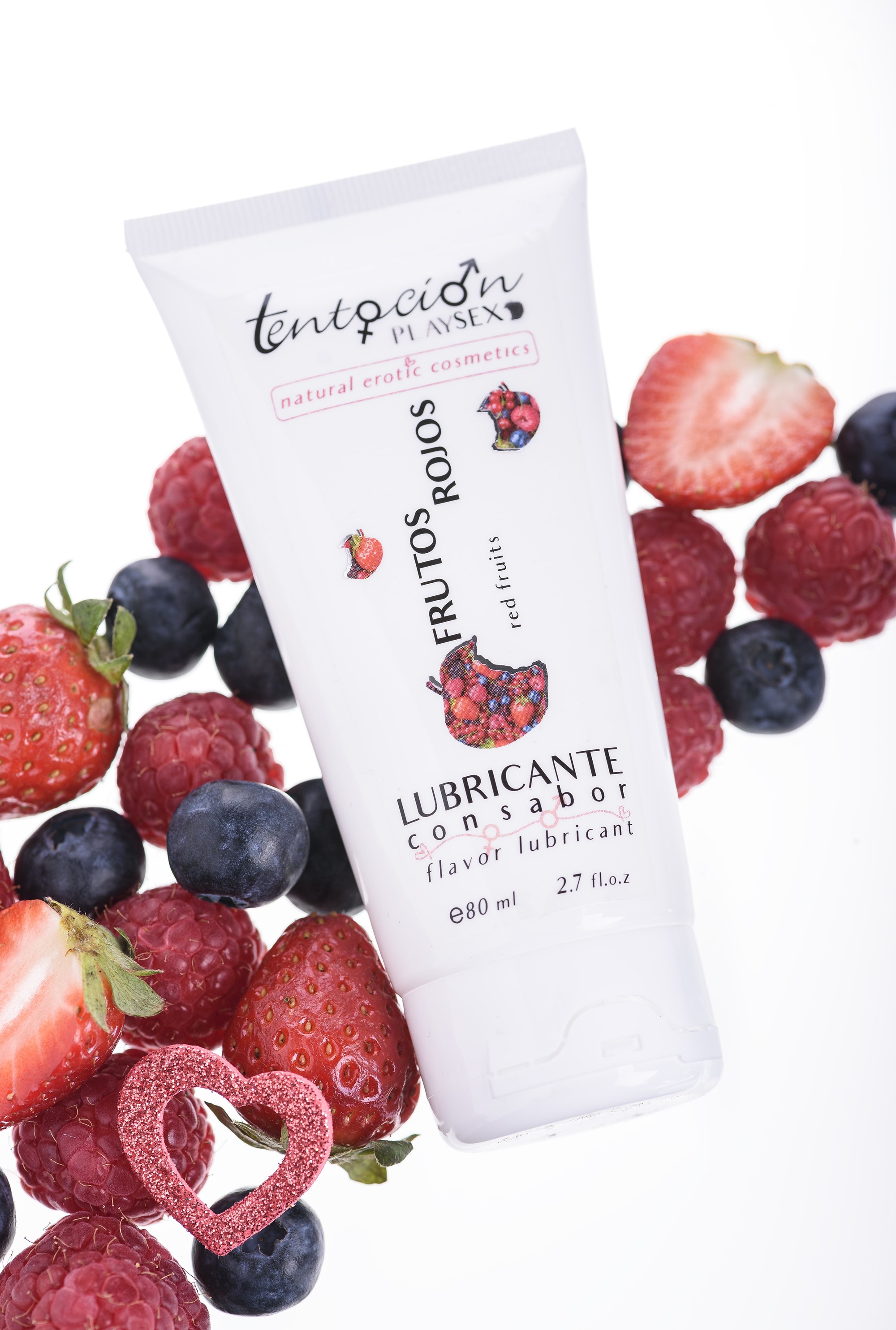 LUBRIFIANT AROMATISÉ AUX FRUITS ROUGES 80ML TENTACIÓN PLAY SEX