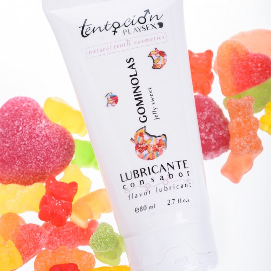 GUMMY FLAVOURED LUBRICANT 80ML TENTACIÓN PLAY SEX