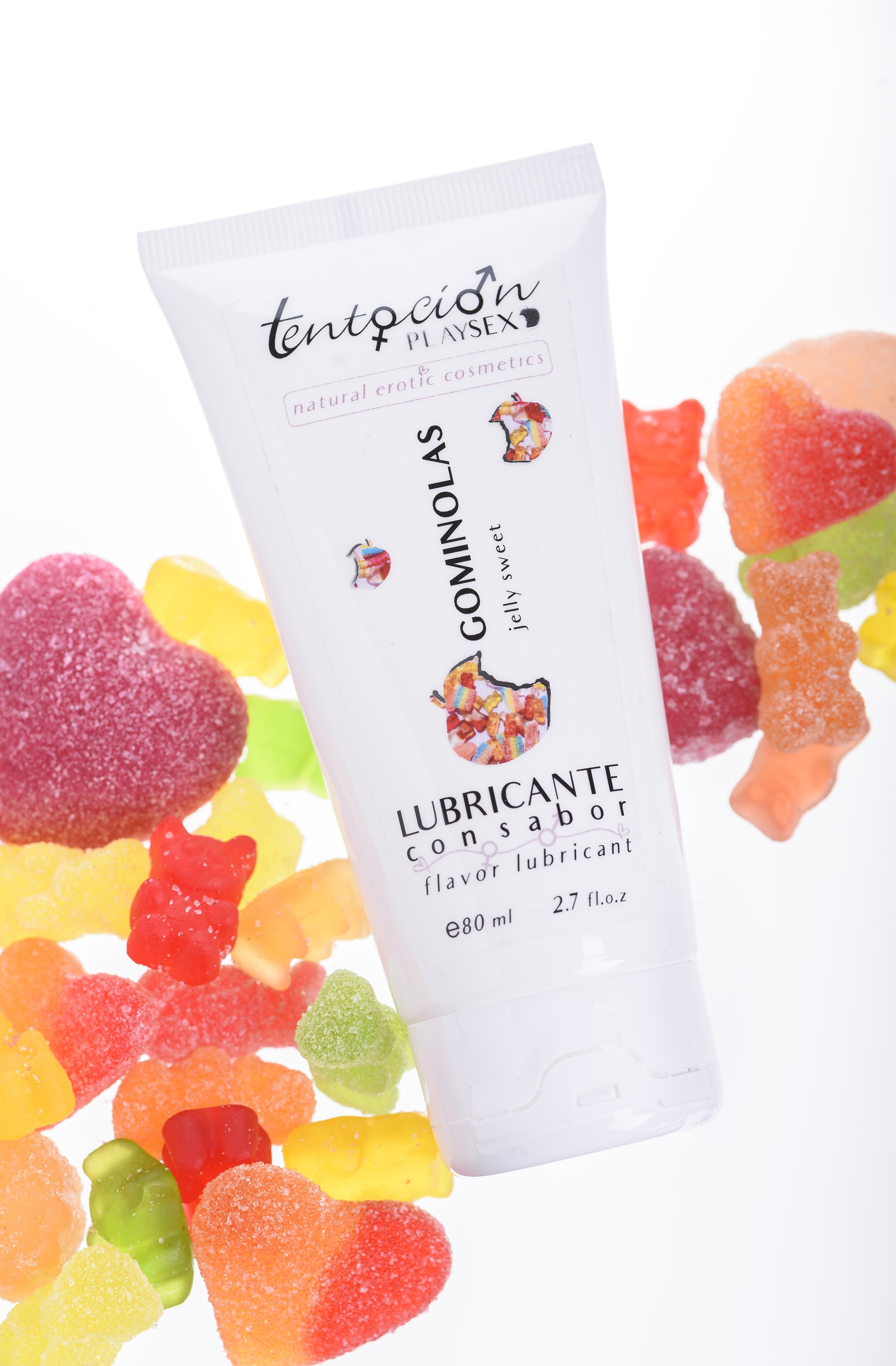 GUMMY FLAVOURED LUBRICANT 80ML TENTACIÓN PLAY SEX