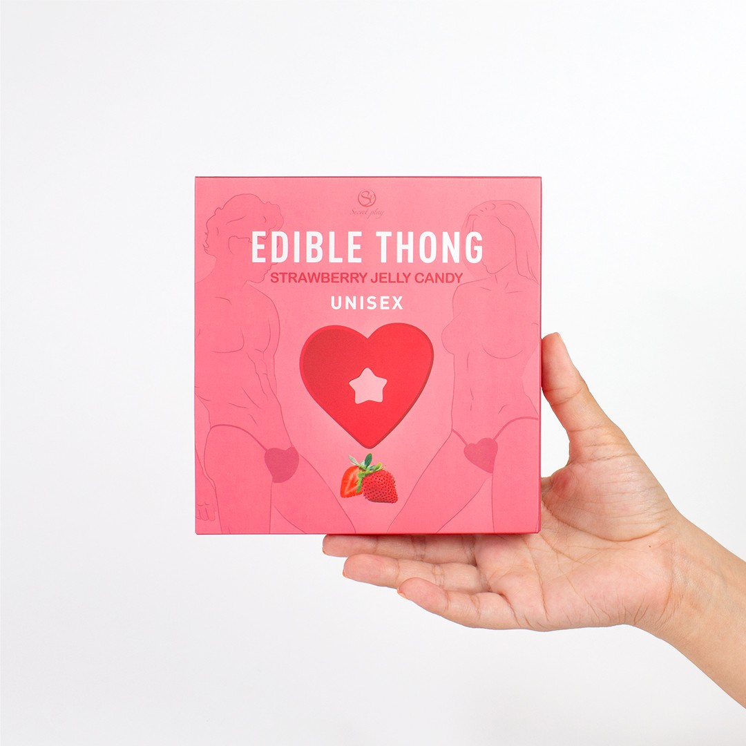 SECRET PLAY STRAWBERRY EDIBLE THONG