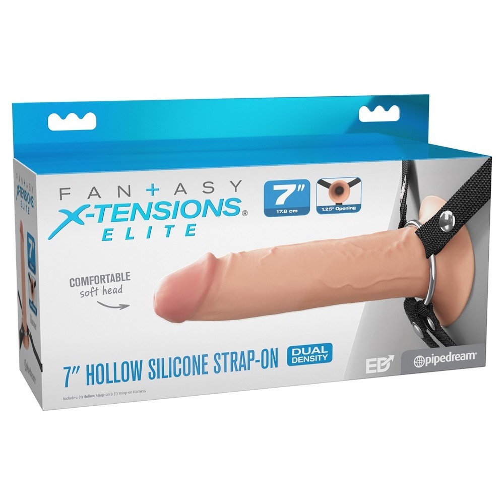 HOLLOW SILICONE STRAP-ON