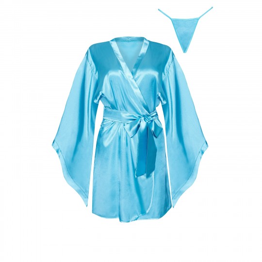 SAMIRA PEIGNOIR TURQUOISE