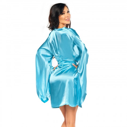 SAMIRA PEIGNOIR TURQUOISE