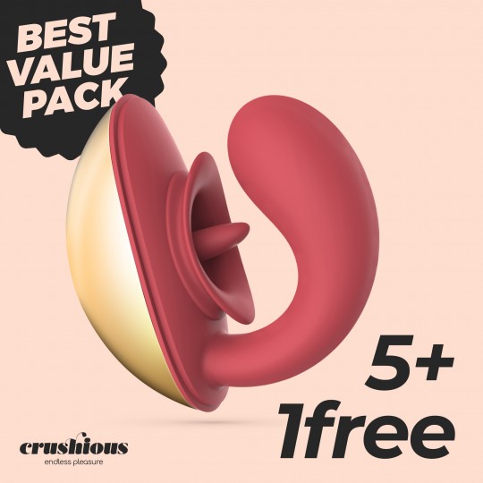 5 + 1 FREE CRUSHIOUS ARCANE RECHARGEABLE STIMULATOR FOR COUPLES