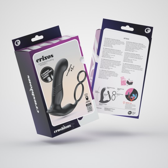 PACK DE 24 VIBRATEUR DE PROSTATE AVEC TÉLÉCOMMANDE ERIXOS CRUSHIOUS