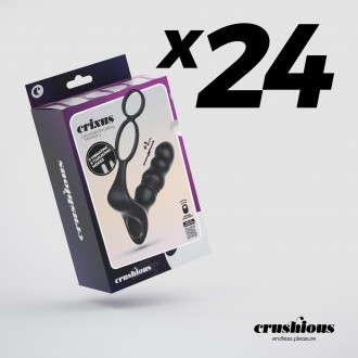 PACK DE 24 VIBRATEUR DE PROSTATE AVEC TÉLÉCOMMANDE CRIXUS CRUSHIOUS